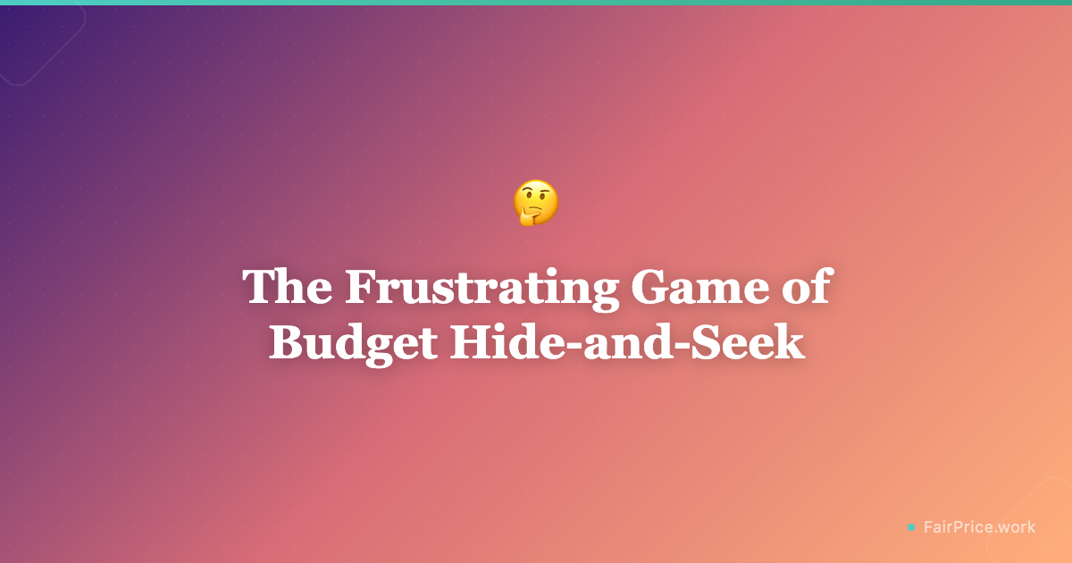 What To Do When a Client Won't Tell You Their Budget