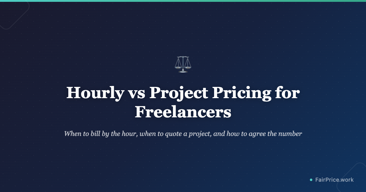 Hourly vs Project Pricing for Freelancers
